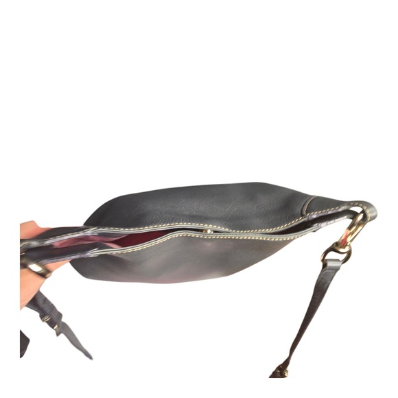 Dooney & Bourke Crossbody Leather Shoulder Bag Strap Gray Flaws Project - Picture 7 of 16